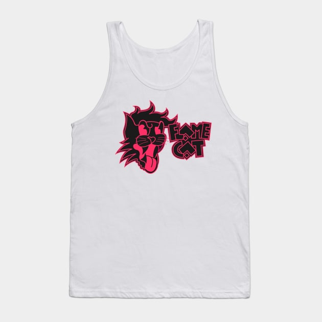 StrayCat FlameCat Black and Red Tank Top by FlameCat